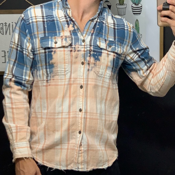 Bleached Plaid Flannel - Picture 4 of 4